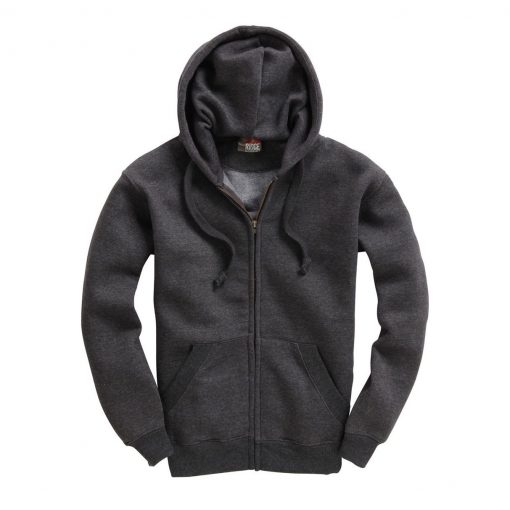 Cottonridge W88 Premium Zip hoodie black melange