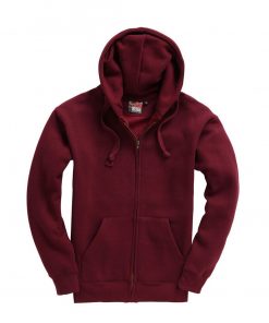 Cottonridge W88 Premium Zip hoodie burgundy