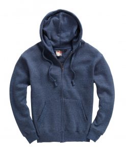 Cottonridge W88 Premium Zip hoodie navy melange