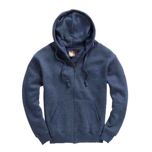 Cottonridge W88 Premium Zip hoodie navy melange