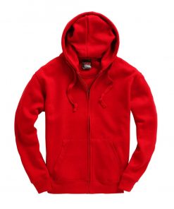 Cottonridge W88 Premium Zip hoodie red