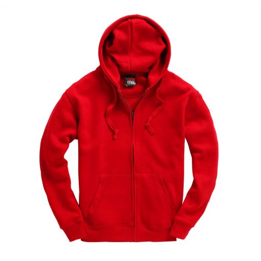 Cottonridge W88 Premium Zip hoodie red