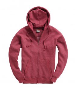 Cottonridge W88 Premium Zip hoodie wine melange