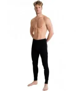 Mens Extra Warm British Made Thermal Underwear Long John black