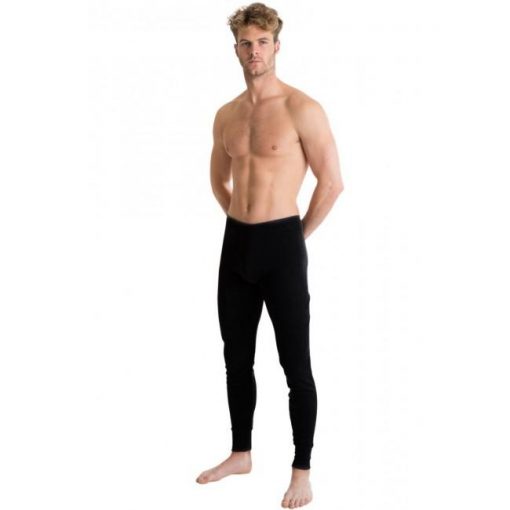 Mens Extra Warm British Made Thermal Underwear Long John black