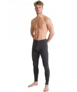 Mens Extra Warm British Made Thermal Underwear Long John charcoal