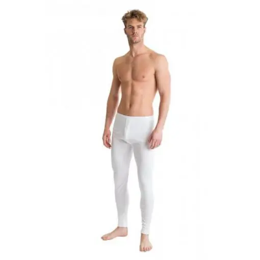 Mens Extra Warm British Made Thermal Underwear Long John white