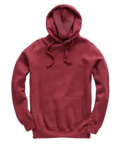 W72 premium hoodie mealange wine