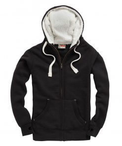 cottonridge F15 Sherpa Fleece Zip Hoodie dusty black