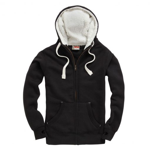 cottonridge F15 Sherpa Fleece Zip Hoodie dusty black