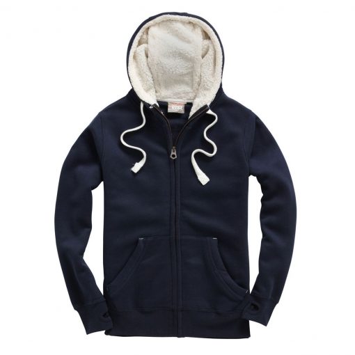 cottonridge F15 Sherpa Fleece Zip Hoodie french navy