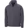 result rs112 zipneck microfleece charcoal