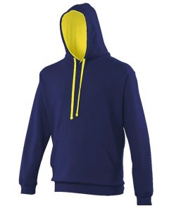 JH003 AWDis Varsity Hoodie - oxford navy / sun yellow