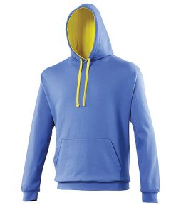 JH003 AWDis Varsity Hoodie - royal / sun yellow