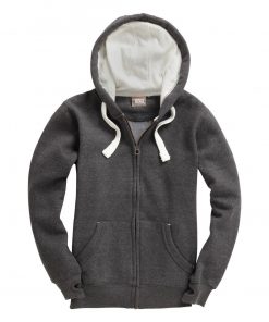 Cottonridge W81PFK Ultra Premium Zip Hoodie black melange