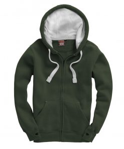 Cottonridge W81PFK Ultra Premium Zip Hoodie - bottle green