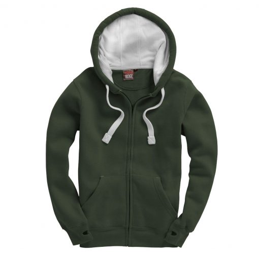 Cottonridge W81PFK Ultra Premium Zip Hoodie - bottle green