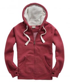 Cottonridge W81PFK Ultra Premium Zip Hoodie - wine melange