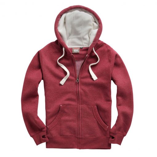 Cottonridge W81PFK Ultra Premium Zip Hoodie - wine melange