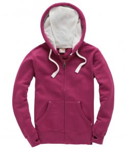 Cottonridge W81PFK Ultra Premium Zip Hoodie - cranberry