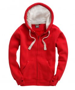 Cottonridge W81PFK Ultra Premium Zip Hoodie - dusty red