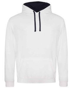 JH003 Varsity hoodie arctic white