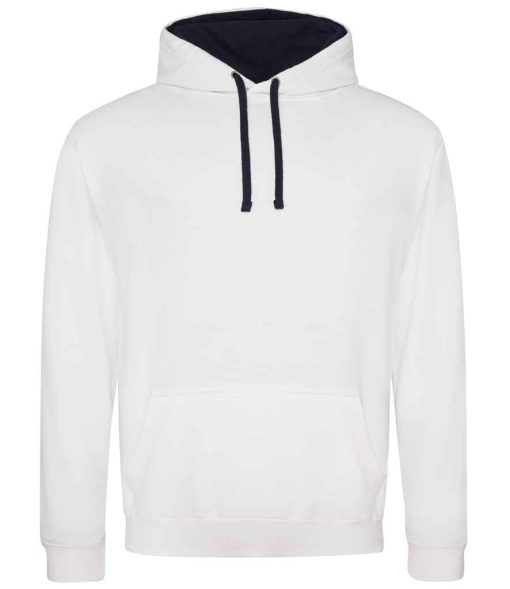 JH003 Varsity hoodie arctic white