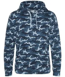 JH014 AWDis Camo Hoodie blue