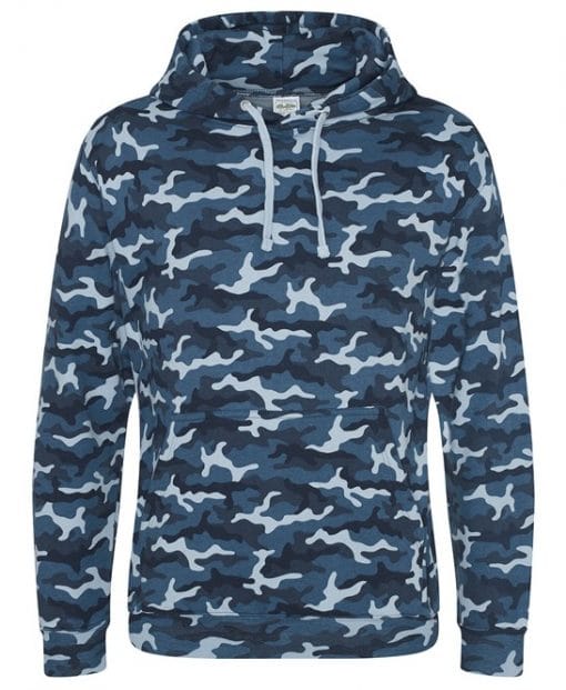 JH014 AWDis Camo Hoodie blue