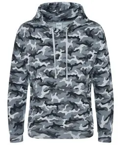 JH014 AWDis Camo Hoodie grey