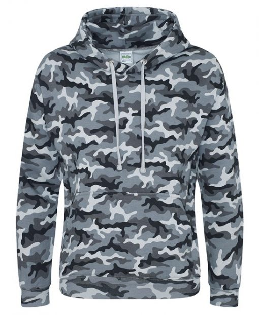 JH014 AWDis Camo Hoodie grey