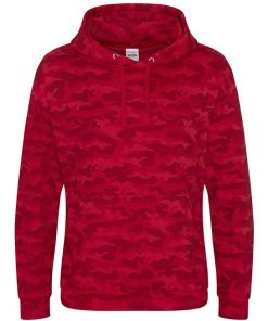 JH014 AWDis Camo Hoodie red