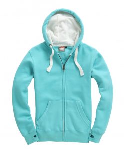 Cottonridge W81PFK Ultra Premium Zip Hoodie - lagoon