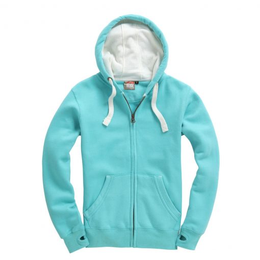 Cottonridge W81PFK Ultra Premium Zip Hoodie - lagoon