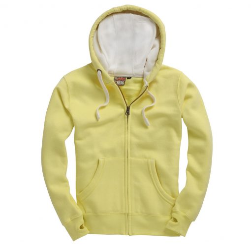 Cottonridge W81PFK Ultra Premium Zip Hoodie - lemon drop