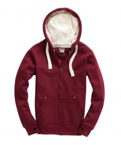 Cottonridge W81PFK Ultra Premium Zip Hoodie - maroon