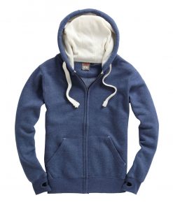 Cottonridge W81PFK Ultra Premium Zip Hoodie - navy melange