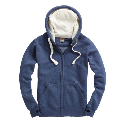 Cottonridge W81PFK Ultra Premium Zip Hoodie - navy melange