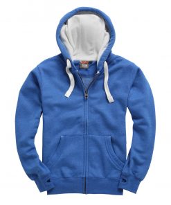 Cottonridge W81PFK Ultra Premium Zip Hoodie - royal melange