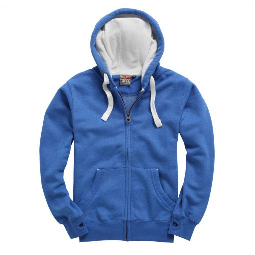 Cottonridge W81PFK Ultra Premium Zip Hoodie - royal melange