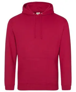 AWDis College Hoodie red hot chilli