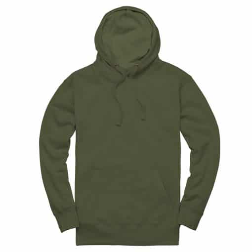 cottonridge CR02 comfort cut hoodie army green