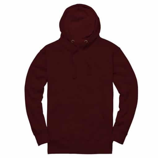 cottonridge CR02 comfort cut hoodie burgundy