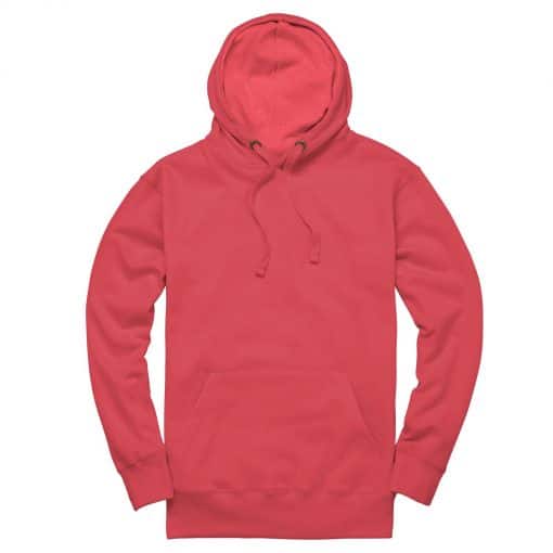 cottonridge CR02 comfort cut hoodie coral