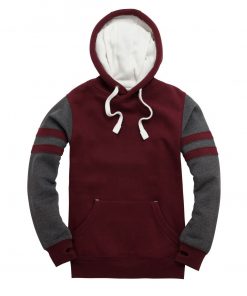 ottonridge W101K Retro hoodie - maroon / black melange