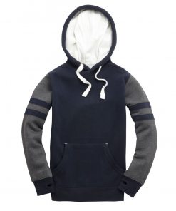 Cottonridge W101K Retro hoodie - navy / black melange