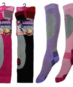 Ladies High Performance Padded Ski Socks