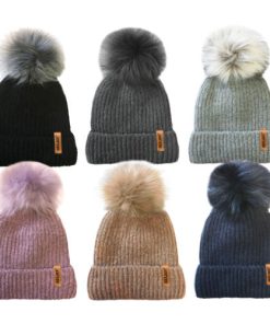 Soft Brush Faux Fur Pom Pom Hat With Cosy Lining