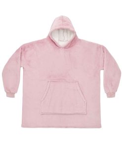 AWDis brand Lab Oversized Hooded Blanket - blush pink