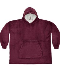 AWDis brand Lab Oversized Hooded Blanket - burgundy